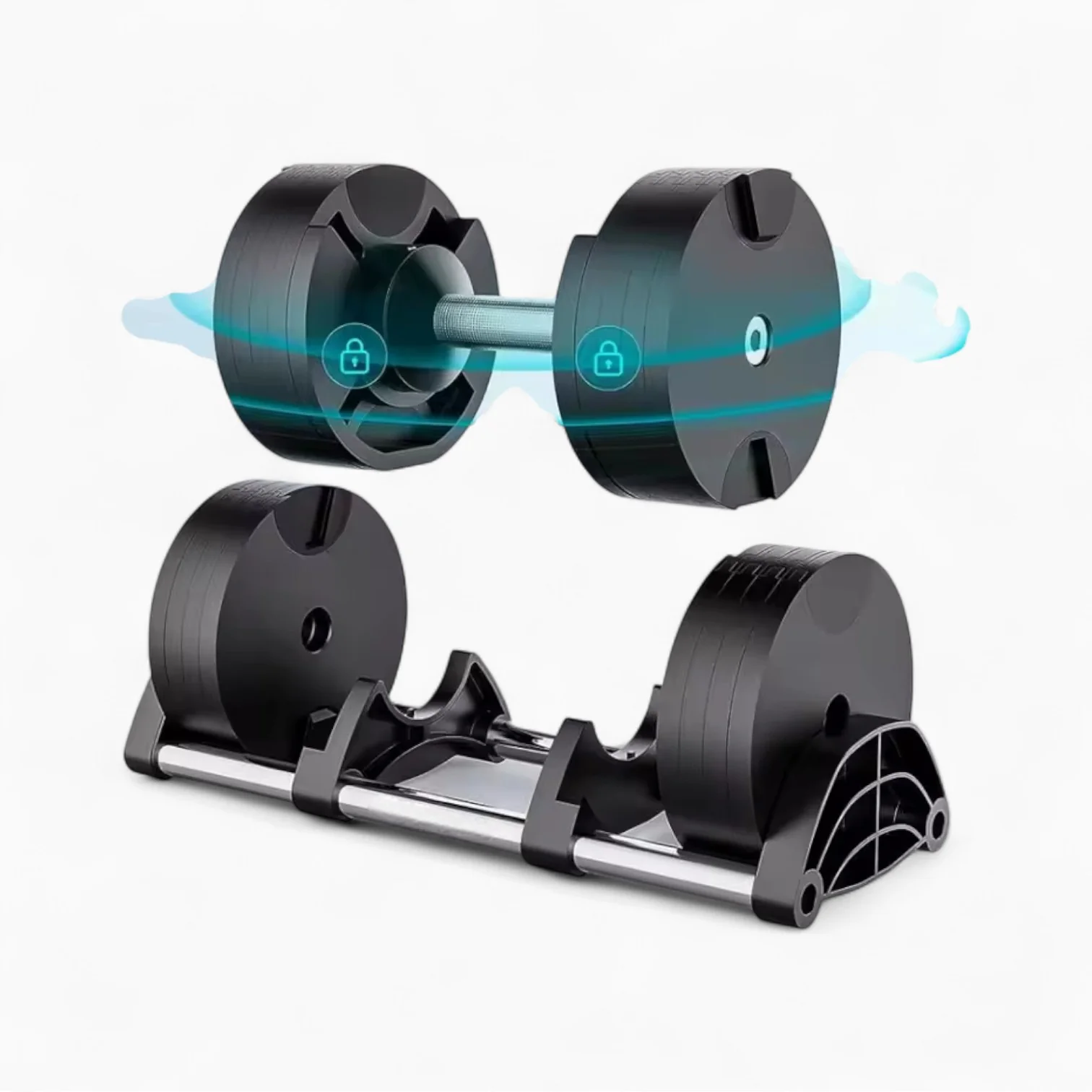 GymSets Round Adjustable Dumbbell (2.5-50kg) - Image 9