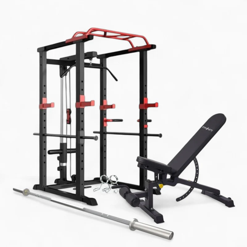 GymSets Power Cage with Cable Pulley - Image 18