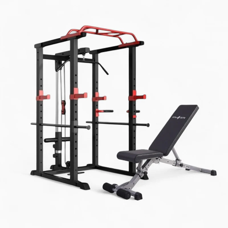 GymSets Power Cage with Cable Pulley - Image 20