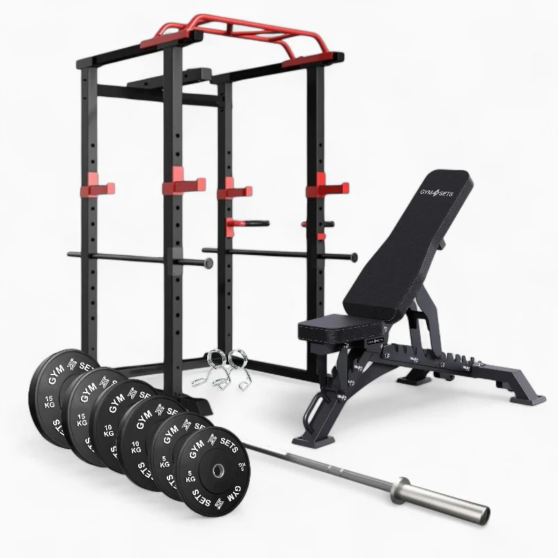 GymSets Power Cage with Cable Pulley - Image 29