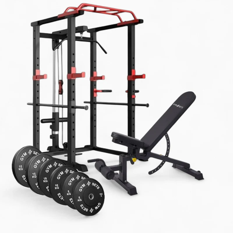 GymSets Power Cage with Cable Pulley - Image 35