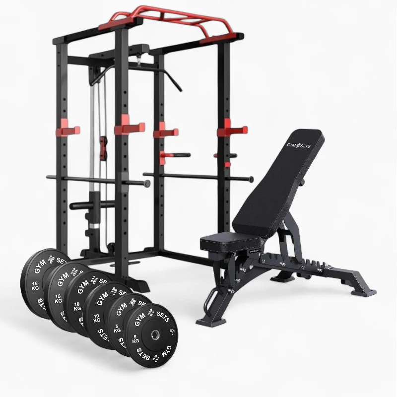GymSets Power Cage with Cable Pulley - Image 36