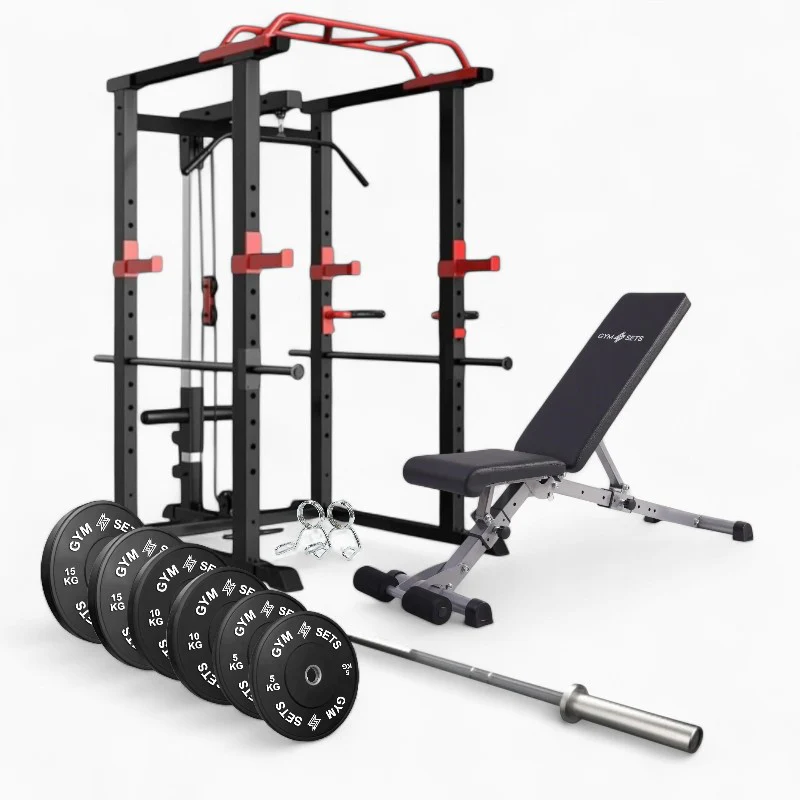 GymSets Power Cage with Cable Pulley - Image 37