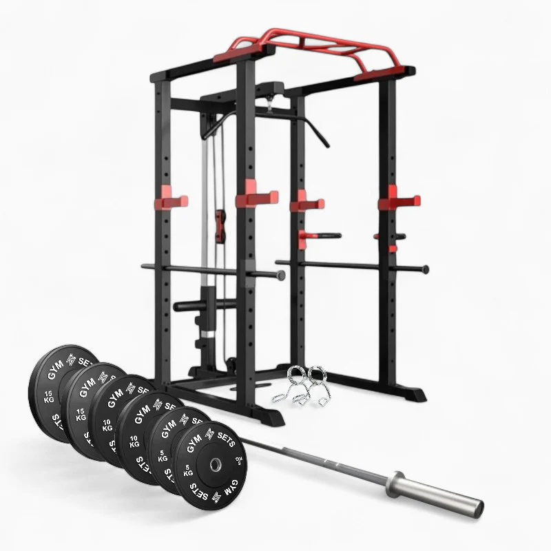 GymSets Power Cage with Cable Pulley - Image 40