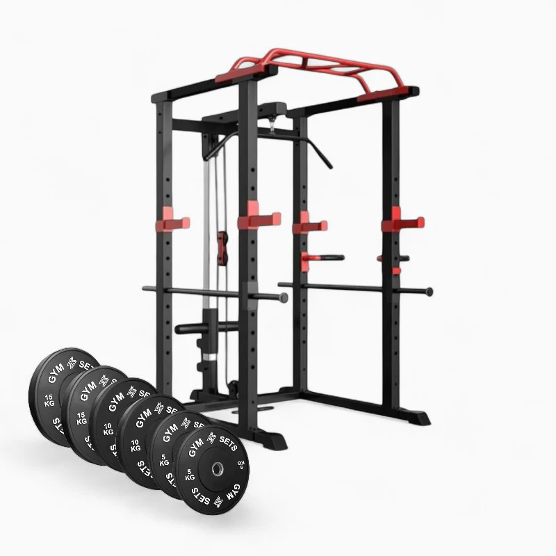 GymSets Power Cage with Cable Pulley - Image 41