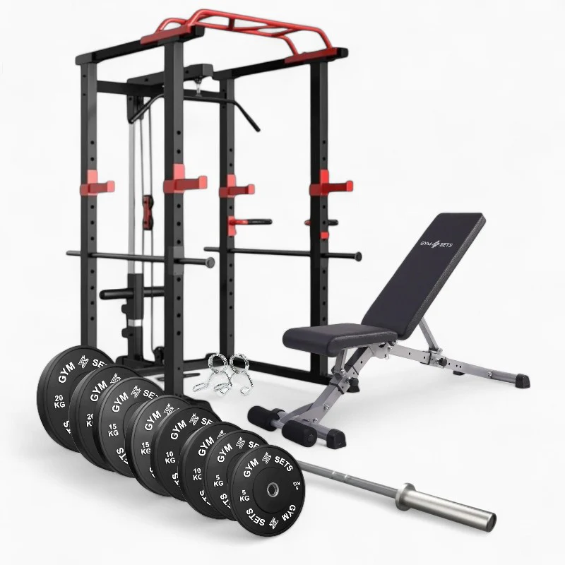 GymSets Power Cage with Cable Pulley - Image 45