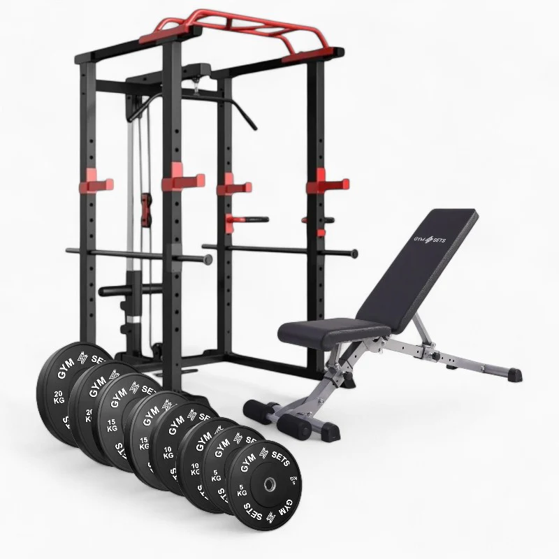GymSets Power Cage with Cable Pulley - Image 48