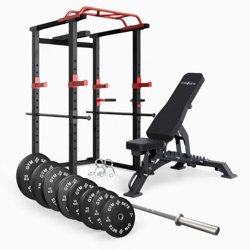 GymSets Power Cage with Cable Pulley - Image 55