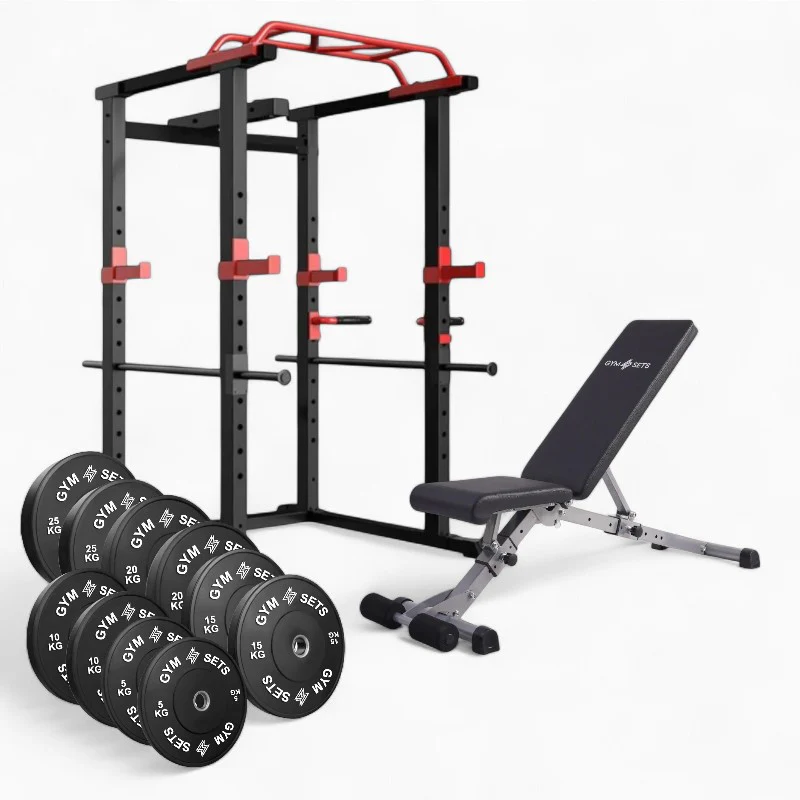 GymSets Power Cage with Cable Pulley - Image 64