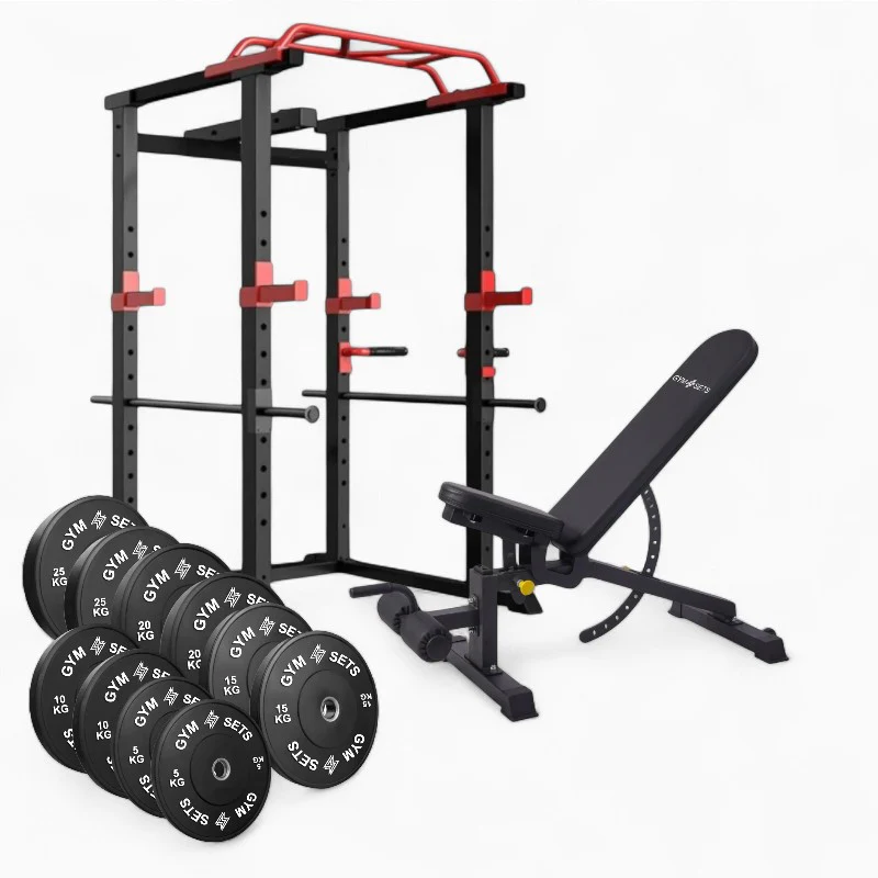 GymSets Power Cage with Cable Pulley - Image 65