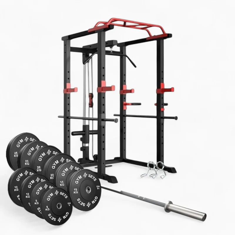 GymSets Power Cage with Cable Pulley - Image 68