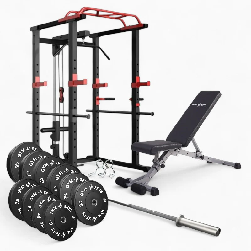 GymSets Power Cage with Cable Pulley - Image 69