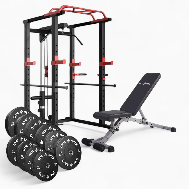 GymSets Power Cage with Cable Pulley - Image 72