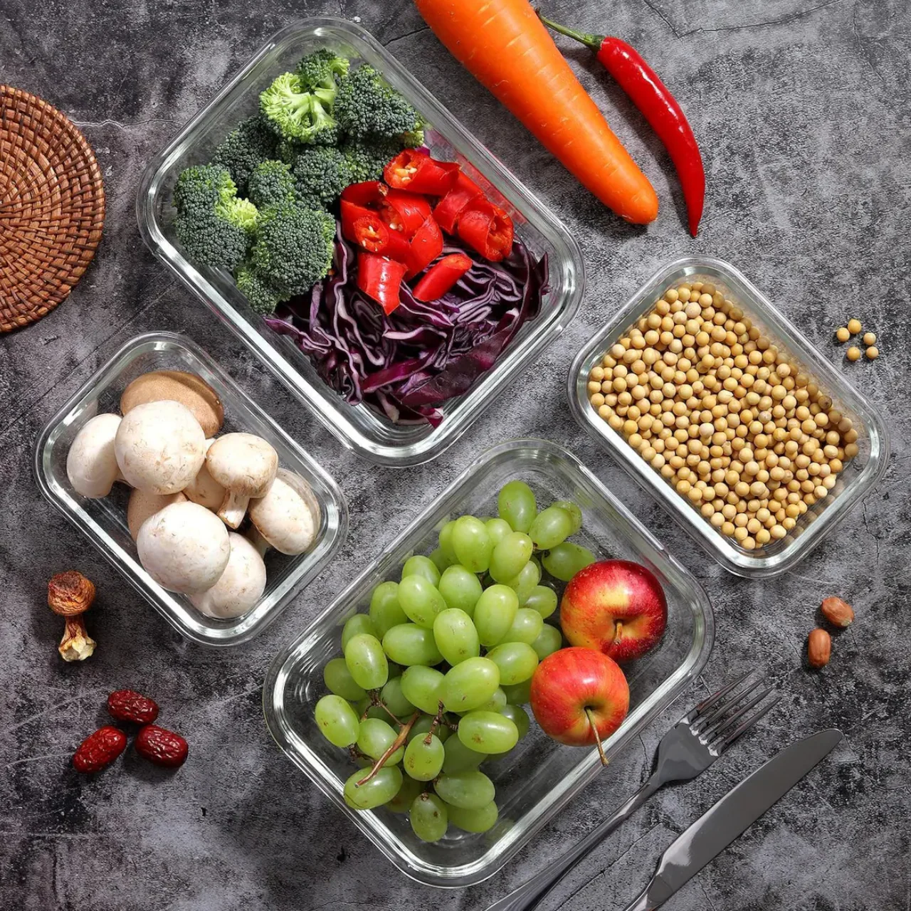 Glass Meal Prep Containers - Image 13