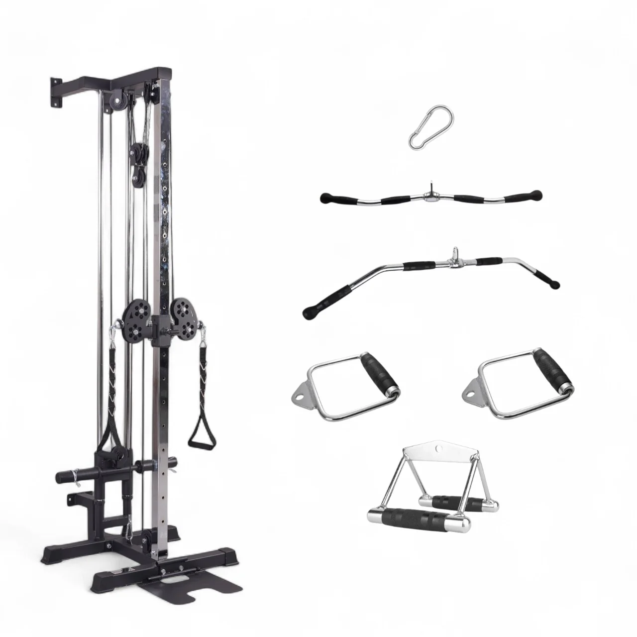 GymSets Semi Commercial Upgraded Wall Mounted Cable Pulley Machine - Image 10